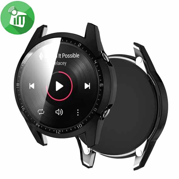 Fashion Bezel Ring Full Case PC Hard Protector for Huawei Watch GT 2 46mm - Image 2