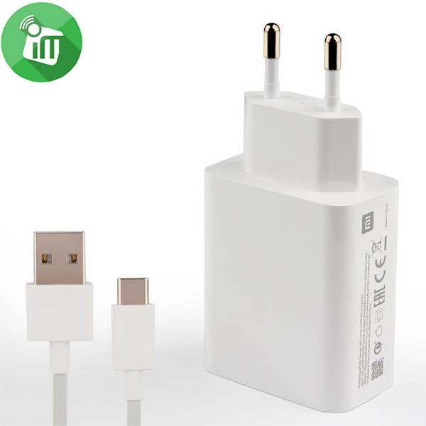 Xiaomi 27W Fast Charger Travel Adapter With USB-A to USB-C Cable