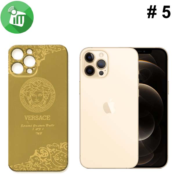 iScreen Golden Back Skin Full Cover Protector For iPhone 12 Pro - Image 5
