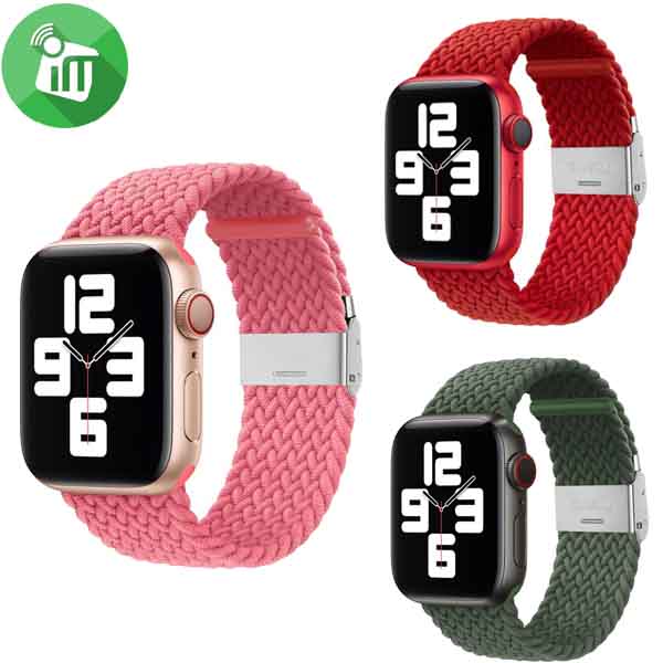 Braided Loop Strap Band Adjustable Buckle For iWatch (44/45/46/49mm)