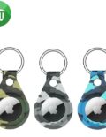 RAIGOR INVERSE Khosla Series AirTag Secure Leather Holder With Keychain