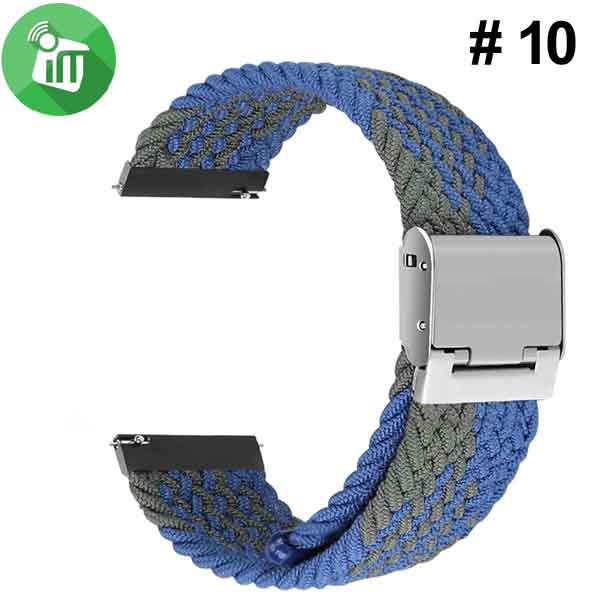 Braided Matching Colors Loop Strap Band Adjustable Buckle (22mm) - Image 5