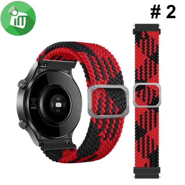 Braided Matching Colors Elastic Adjustable Strap Band (20mm) - Image 3