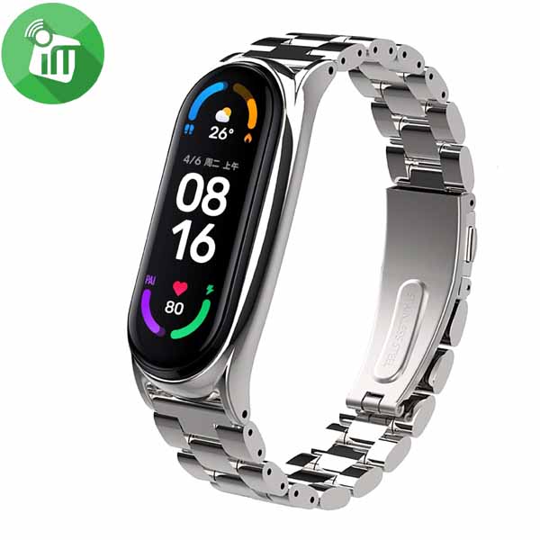 Universal Stainless Steel T-Trees Strap Band For Xiaomi Mi Smart Band 5/6 - Image 4
