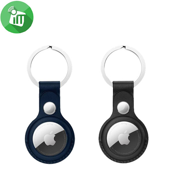 Xundd AirTag Secure Leather Holder With Keychain