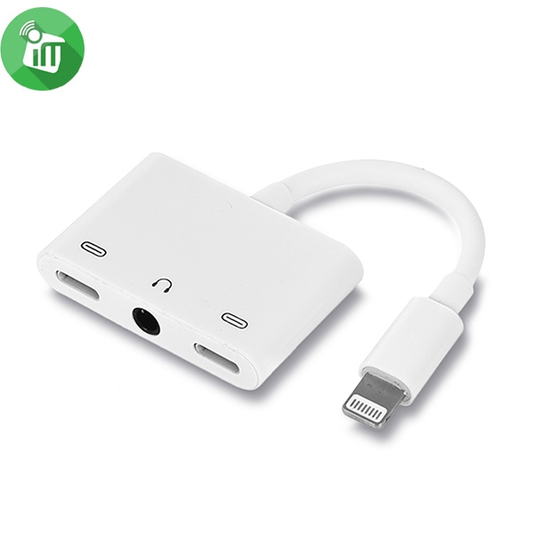 iPower Lightning To Dual Lightning 3.5mm Port Adapter