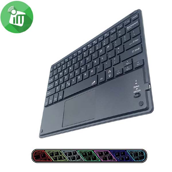 632D Smart Bluetooth 3.0 Keyboard With Touchpad and Light Universal 12.9-Inch