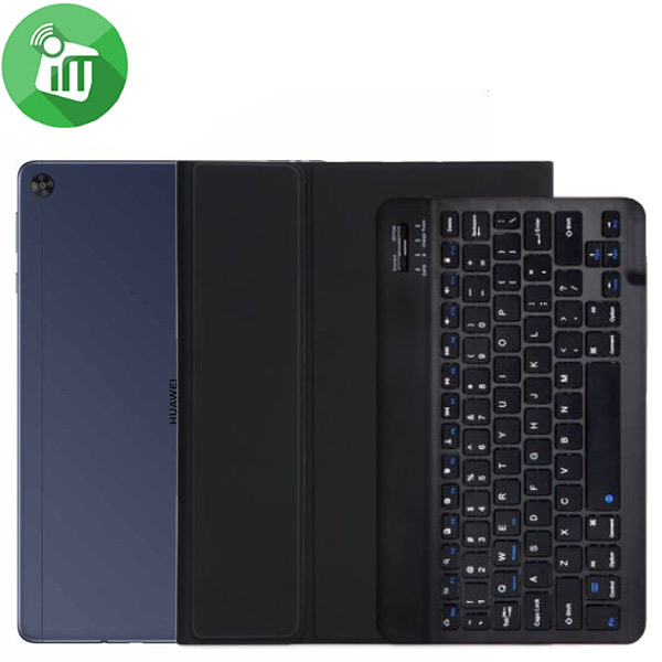 C2101 Smart Bluetooth 3.0 Keyboard Leather Case For Huawei MatePad T 10s / T 10 - Image 2