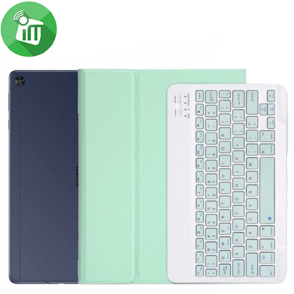 C2101 Smart Bluetooth 3.0 Keyboard Leather Case For Huawei MatePad T 10s / T 10