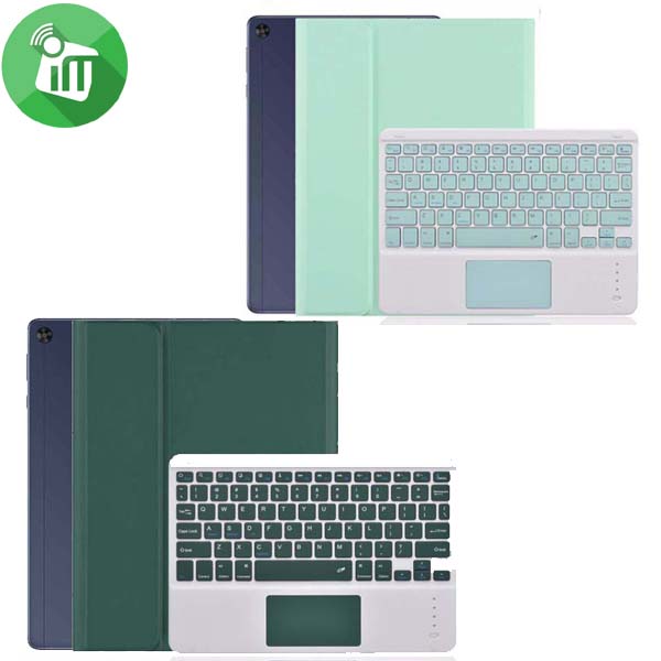 C2101T Smart Bluetooth Keyboard Leather Case With Touchpad and Light For Huawei MatePad T 10s / T 10