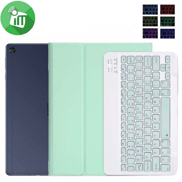 C2101D Smart Bluetooth 3.0 Keyboard Leather Case With Backlit For Huawei MatePad T 10s / T 10 - Image 5