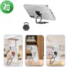 Foldable Metal Finger Ring Holder with Opener (Circle)
