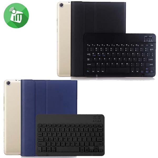 P30281 Smart Bluetooth 3.0 Keyboard Leather Case For Huawei MediaPad M5 lite