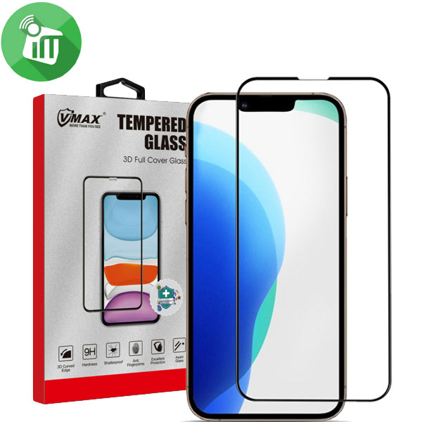 Vmax Screen Protector iPhone 14 / 13 / 13 pro 3D Full Cover Tempered Glass