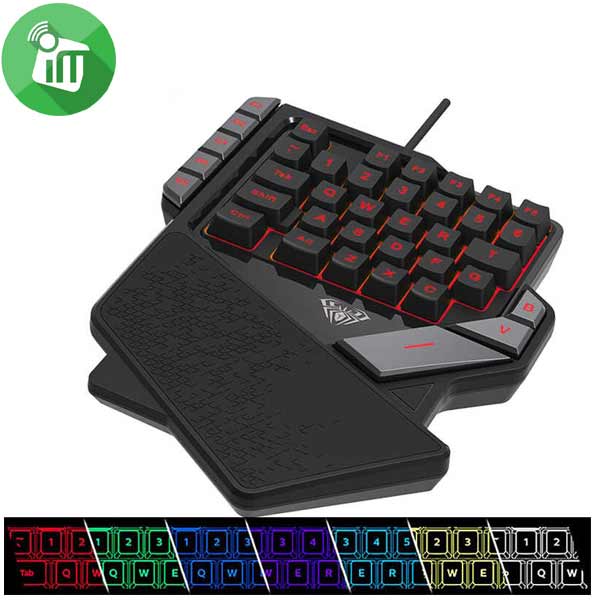 AULA K2 One-Hand Wired Mechanical Gaming Keyboard