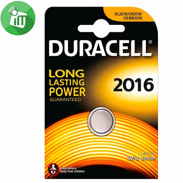 Duracell Lithium Battery CR2016 – 3V 1PCS