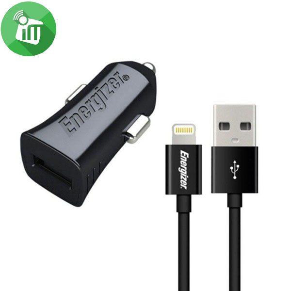 Energizer Classic 1 USB Car Charger 1A With Lightning Cable (1M)