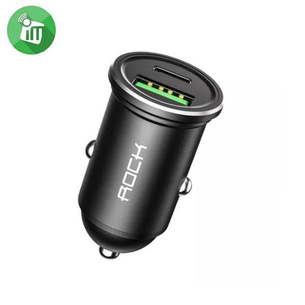 Rock H13 Dual Port A+C 20W Fast PD Car Charger