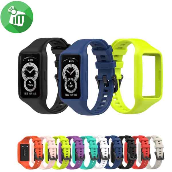 Silicone Sport Band WITH CASE For Honor Band 6 / HUAWEI Band 6