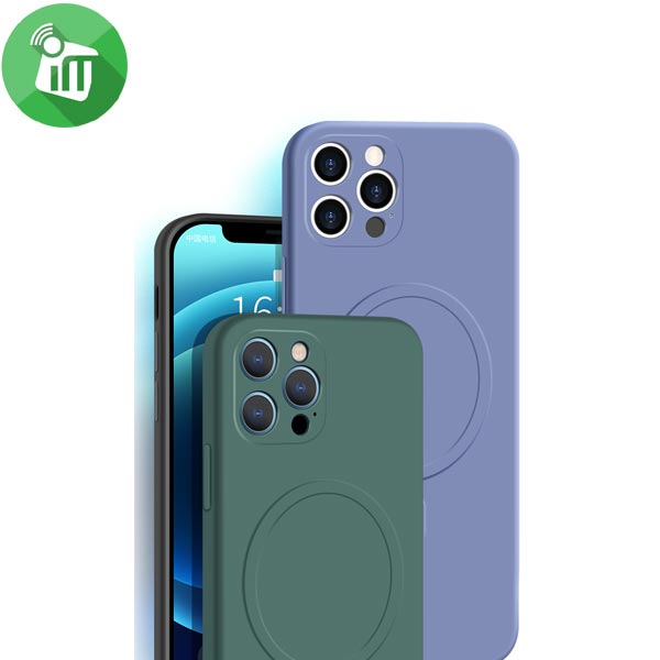 j-Case Magnetic Series Silicon Lens Protection Case For iPhone 13 Pro Max