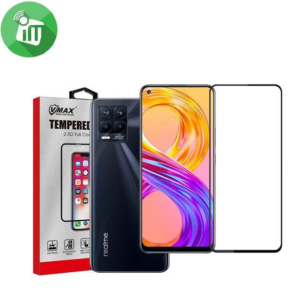 Vmax 2.5D Full Glue Full cover Glass Screen Realme 8 / 8 Pro