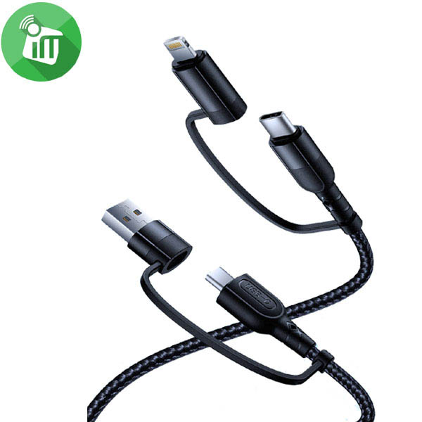 Xundd 4in1 Fast Charging Data Weave Cable (1m)