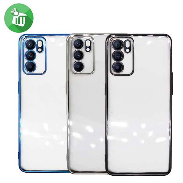 j-Case Classic Series Crystal TPU Lens Protection Case Oppo Reno6 5G