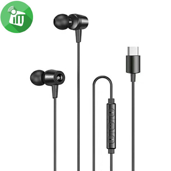 Awei TC-1 High performance Wired In-ear Earphone Type-C Connection