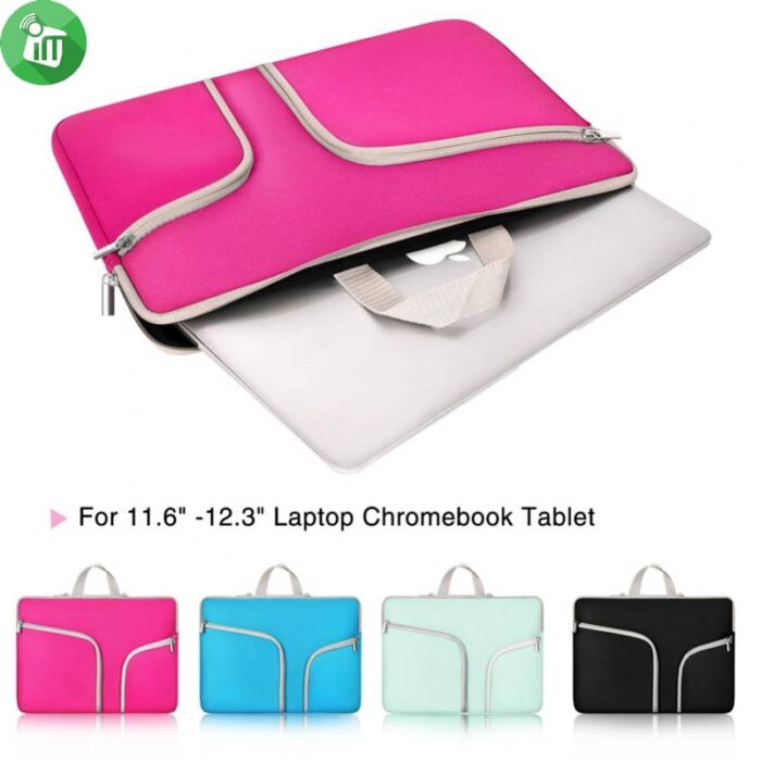 DDC Double Zipper Laptop Sleeve For 15.4"
