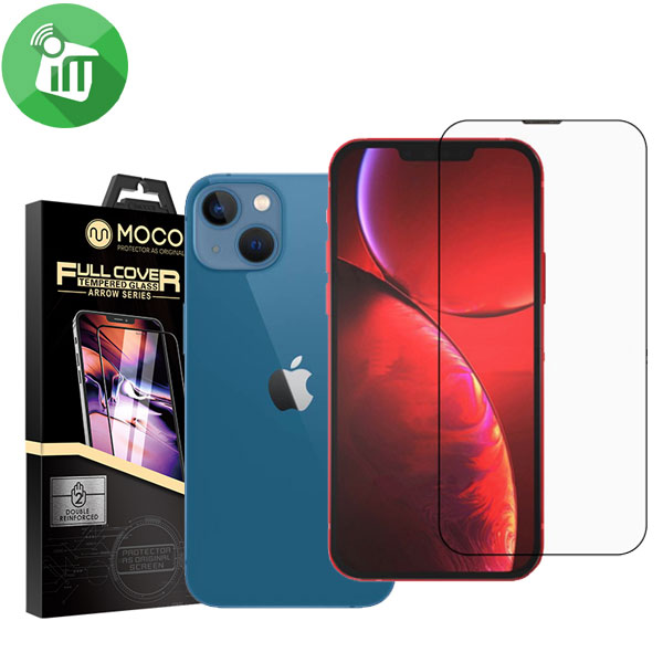 Mocoll Arrow Series 2.5D Full Cover With Dust Filter Screen Protector For iPhone 13 / 13 pro
