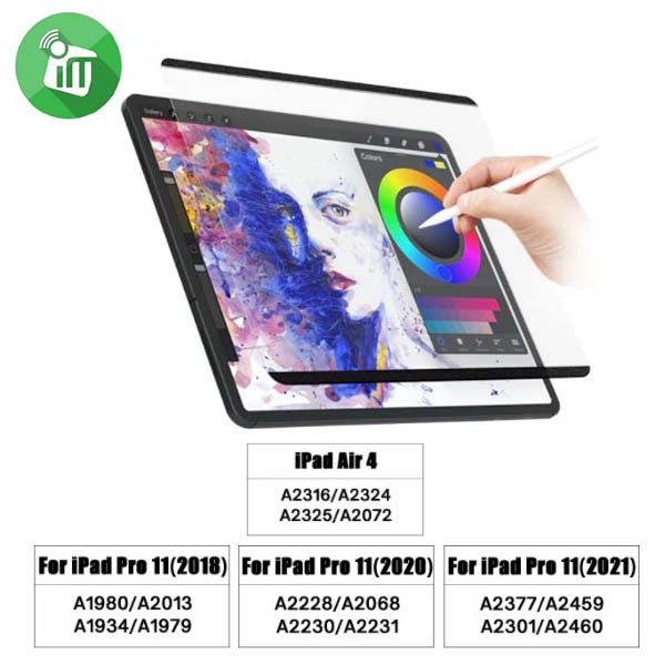 Vmax iPad Air (2020)/iPad Pro 11 (2018-2022) Removable Magnetic Like Paper Screen