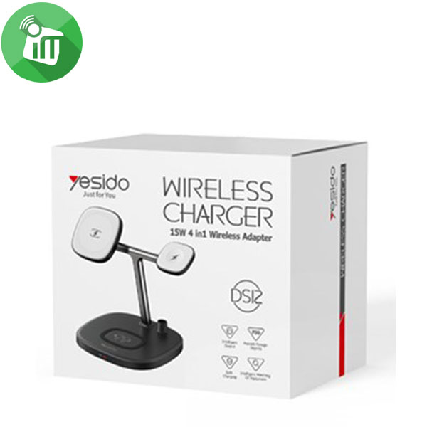 Yesido DS12 4in1 15W Wireless Charger Stand - Image 3