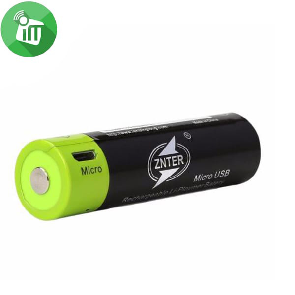 ZNTER Li-polymer 1PCS Size 18650 Micro USB Rechargeable Battery 1500mAh-3.7V
