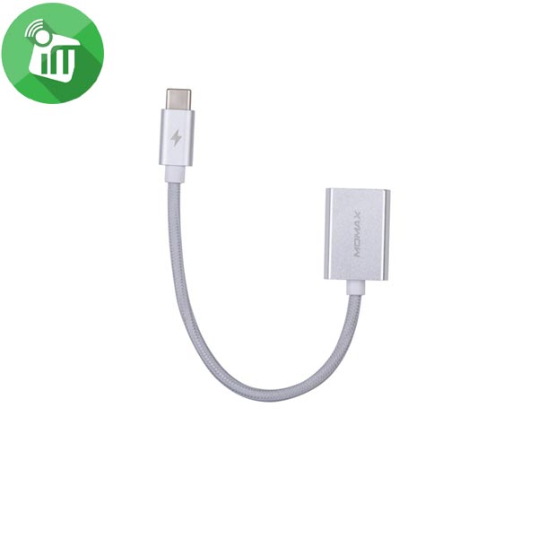 MOMAX Elite Link USB-C To USB-A Adaptor Cable (Type-C) (18CM) - Image 3