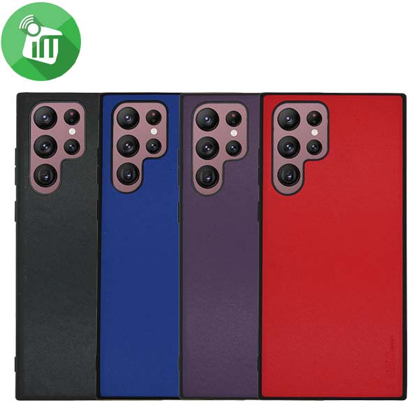 GKS Plain Leather Series Case For Samsung Galaxy S22 Ultra