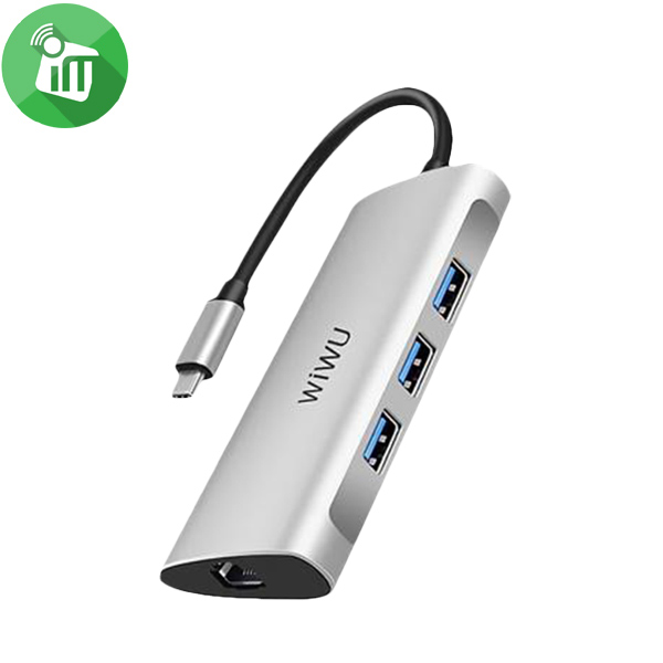 WiWU A631STR Alpha 6 in 1 USB-C Hub