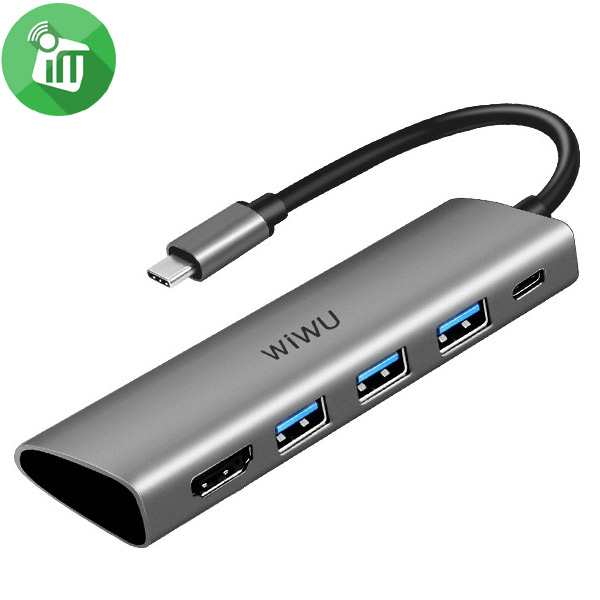 WiWU A531H Alpha 5 in 1 USB-C Hub