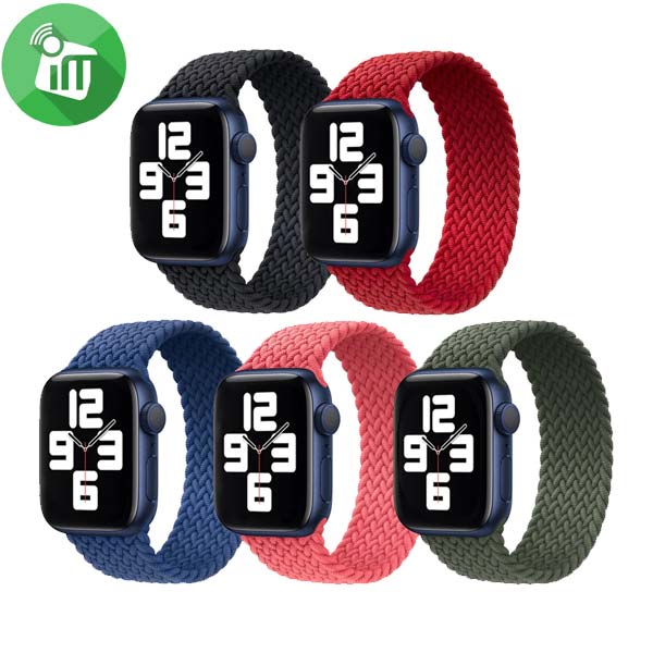 Braided Solo Loop Small Strap Band For iWatch (44/45/46/49mm)