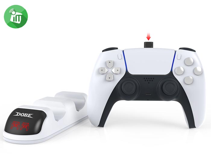 DOBE Dual Charging Dock For PS5 DualSense Controller