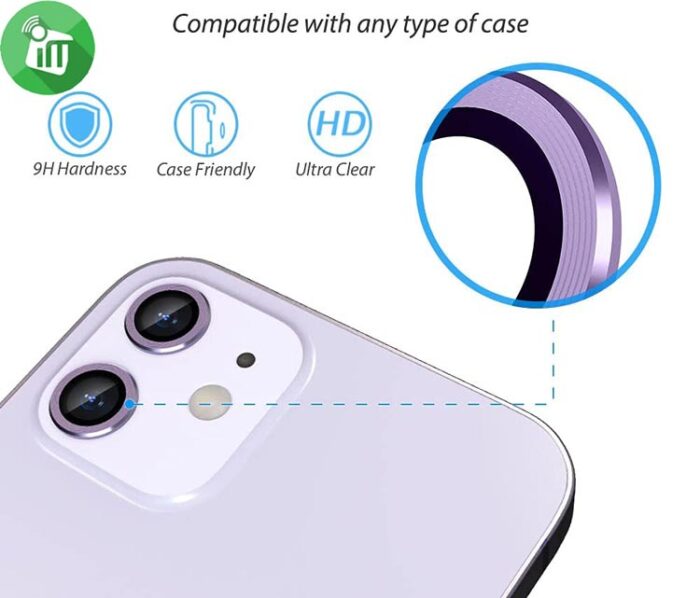 AMERA PROTECTION All-around lens protection, with premium surface finish for ultimate defense against day-to-day scrapes and scratches.1 HIGH IMPACT RESISTANCE Made from durable aluminum alloy material to prevent damage, shatter and other heavy impacts. SCREEN PROTECTOR Precise cutouts (holes) for the lens to ensure there is no interference when taking photos or recording videos. STRONG GRIP 3M Adhesive sticker for extra hold. Prior to installation, clean around the lens for strong support. Leaves no residue upon removal Features : It is Ultra Thin and light, you can take easily Easy to install-just stick the Protector Ring on camera lens Will not ruin the original look of our phone Protected in style with this camera lens protector ring, keep it safe and new No Dead Angle Full Protection, Specialized to perfect fit and no cutting required