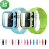 Sport Silicone Watch Strap + Case Bundle For iWatch (40mm)
