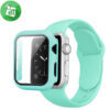 Sport Silicone Watch Strap + Case Bundle For iWatch (40mm)