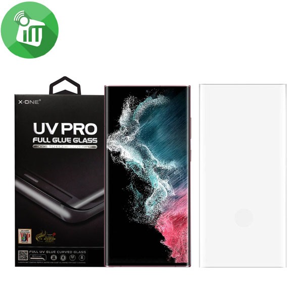 X.One UV Pro Full Glue Curved Glass Screen Protector for Samsung Galaxy S22 Ultra