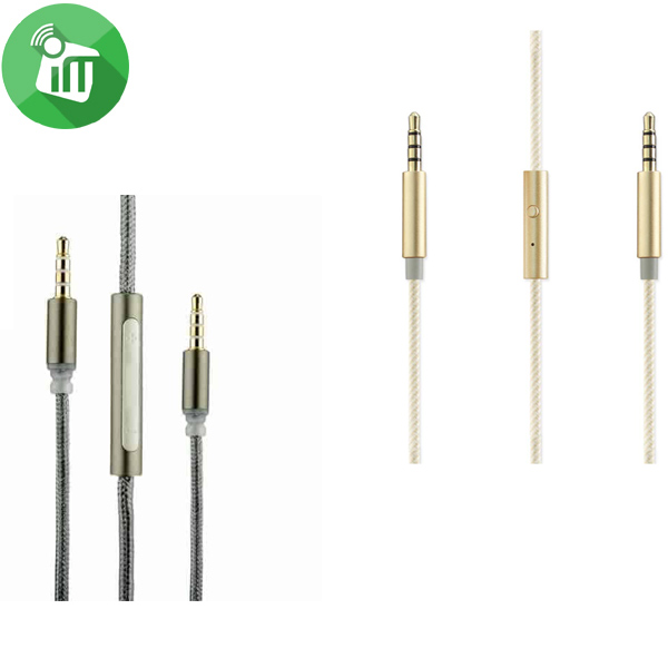 COTEetCI S3 Nylon Series AUX Cable Volume Control & Mic (1500mm)