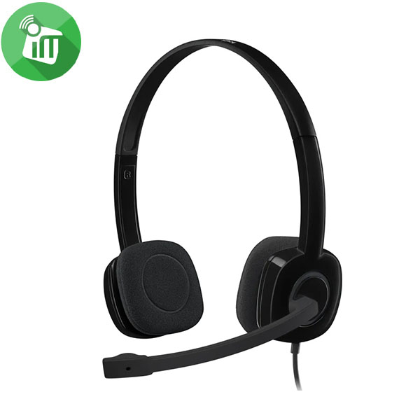 Logitech H151 Stereo Wired 3.5mm Headset with Noise-Cancelling