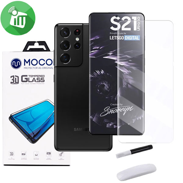 Mocoll Gram Series 3D Full Cover Tempered Glass Screen Protector for Samsung Galaxy S21 Ultra