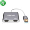 USB 3.0 To 2K Dual HDMI Interface Output