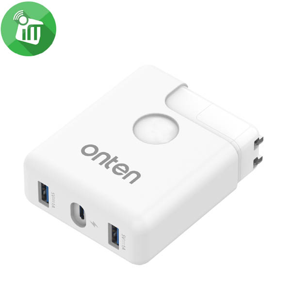 Onten 91183 USB-C Adpater With 2 USB 3.0 Hub
