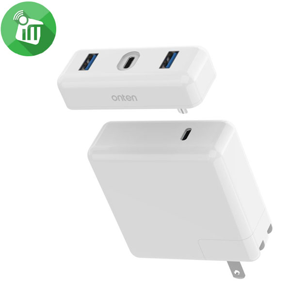 Onten 91183 USB-C Adpater With 2 USB 3.0 Hub