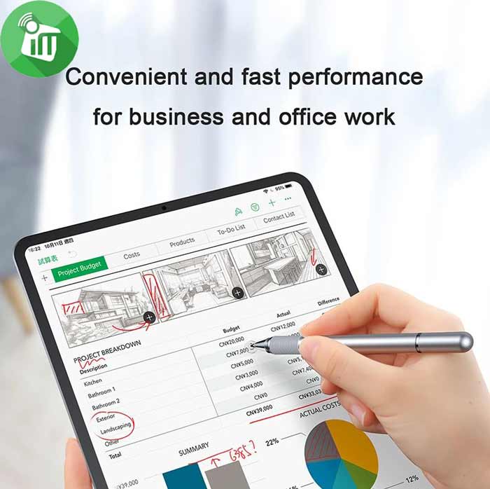 Universal 2 in 1 Stylus Pen Capacitive Touch Screen Pen for iPhone iPad Samsung Xiaomi Tablet